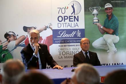 La conferenza stampa di Malagò e Chimenti al 70° Open d’Italia Lindt